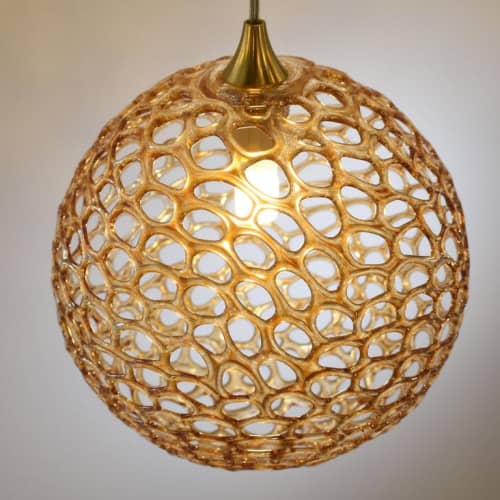 Napa 17 Glass Pendants Chandelier in Clear, Amber and Grey | Pendants by Galilee Lighting. Item composed of metal & glass compatible with modern style