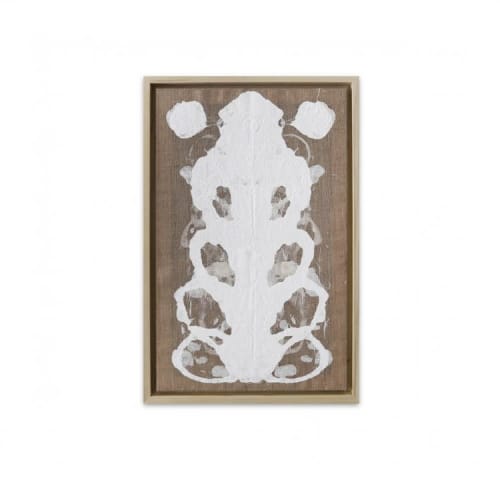 Rorschach VII | Oil And Acrylic Painting in Paintings by Kim Fonder. Item made of fabric & paper