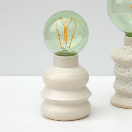 Zig Zag Ceramic Table Lamp | Lamps by niho Ceramics. Item composed of ceramic and glass in minimalism or contemporary style