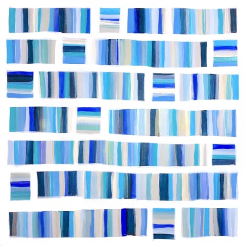 SOLD - 'SEASiDE' original abstract painting by Linnea Heide | Paintings by Linnea Heide contemporary fine art