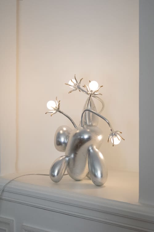 La Fleur Fanée - aluminium | Table Lamp in Lamps by Vincent Decat. Item composed of aluminum in contemporary style