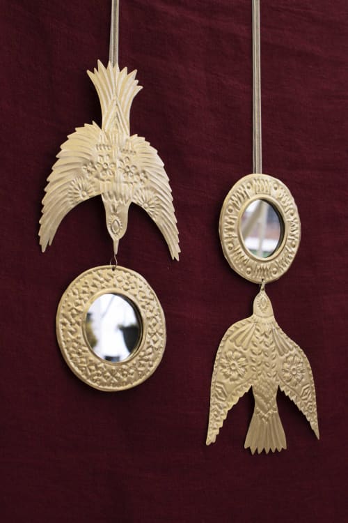 Golden birds ornament Mexican Milagros | Decorative Objects by P.I.Project