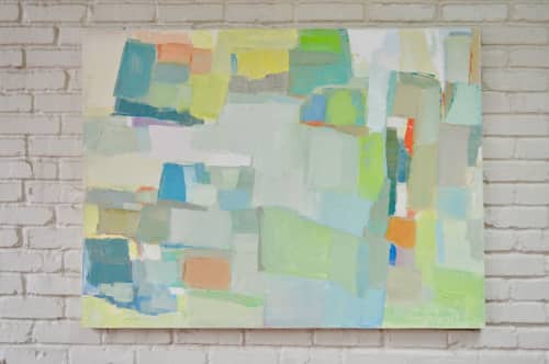 Flying Landscape I | Oil And Acrylic Painting in Paintings by LangfordArt | Charleston Artist Collective in Mount Pleasant. Item made of canvas with synthetic