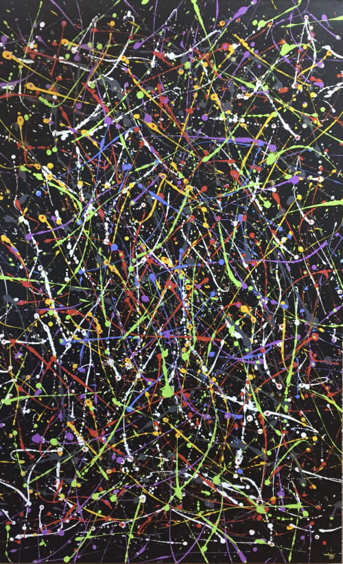 Stop, Wait, Love All People | Oil And Acrylic Painting in Paintings by Reade C Gloeckner Fine Art. Item composed of canvas & synthetic