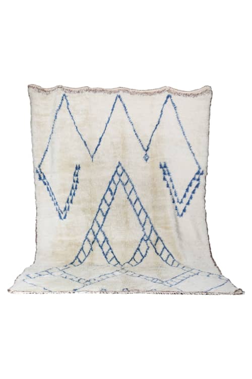 VINTAGE MOROCCAN BENI OUARAIN RUG | Area Rug in Rugs by Kechmara Designs. Item composed of fabric and fiber