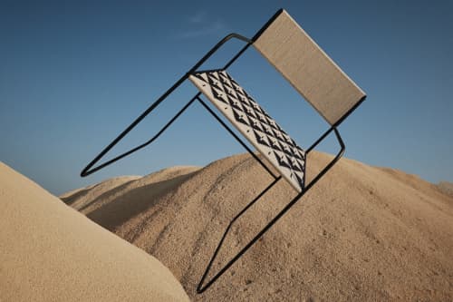 Shibuia armchair | Chairs by 2MONOS STUDIO. Item made of cotton & metal