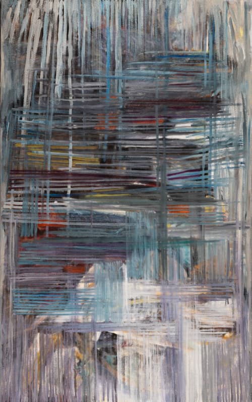 Secret Harp | Oil And Acrylic Painting in Paintings by Sally K. Smith. Item made of canvas works with contemporary & modern style