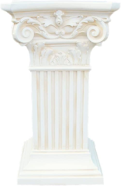 Cordinthian Rich Ornated Column all hand made in Europe | Furniture by ultimate European. Item compatible with mid century modern and country & farmhouse style