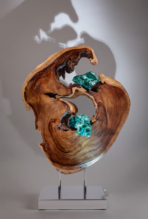 Tides of Life | Sculptures by Dorit Schwartz. Item composed of wood and steel