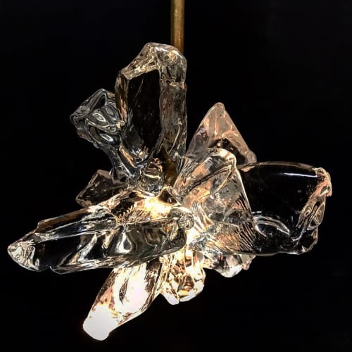 Star Pendant | Pendants by Hyland Glass. Item composed of glass