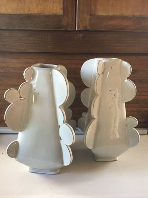 Moon Vases Series | Vases & Vessels by Robbie Heidinger. Item made of stone