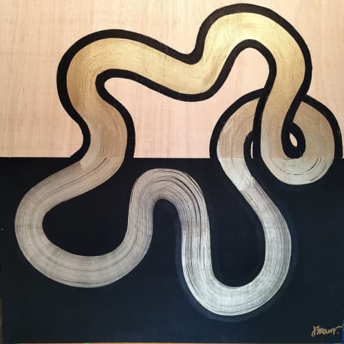 Tangled | Oil And Acrylic Painting in Paintings by Jaime J. Brown. Item composed of wood and synthetic