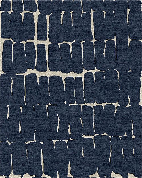 Dark Indigo Corina | Area Rug in Rugs by Robin Gray Design. Item composed of fiber