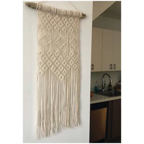 Diamond Design Macrame | Macrame Wall Hanging in Wall Hangings by Oak & Vine. Item made of cotton