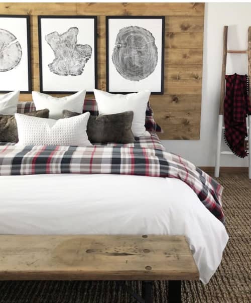 Set of 3 Large Tree Ring Prints | Prints by Erik Linton | Kate Chipinski's Home in Minneapolis. Item made of paper