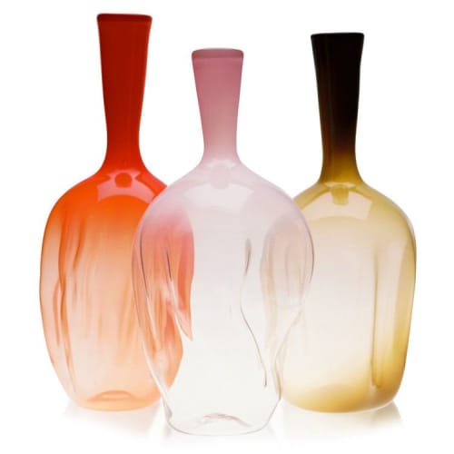 Ripple Vase | Vases & Vessels by Esque Studio. Item made of glass