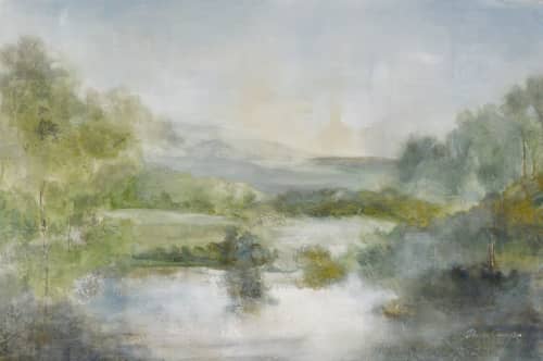 Summer Lies Sleeping | Oil And Acrylic Painting in Paintings by J Austin Jennings. Item made of synthetic