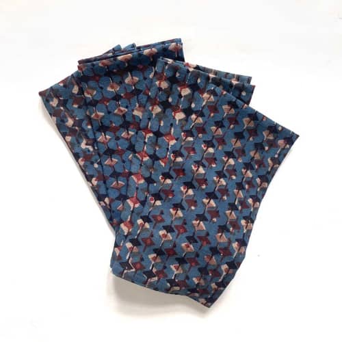 TARA Napkins | Set of 4 | Linens & Bedding by ichcha. Item made of cotton works with boho & modern style