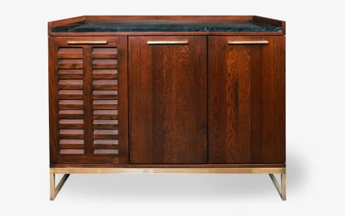 Famed Liquor Cabinet | Storage by LAGU. Item made of oak wood works with modern style