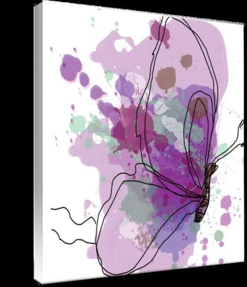 Purple Butterfly Canvas by Irena Orlov Wescover Paintings