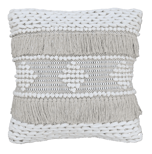 Boho Knit Cushion Cover (SET OF 2) | Pillows by MEEM RUGS. Item made of cotton works with boho style