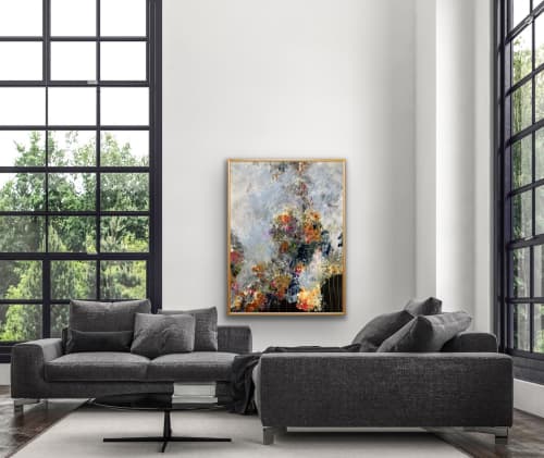 Autumn Limelight🔴 | Oil And Acrylic Painting in Paintings by Darlene Watson Abstract Artist. Item made of paper with synthetic