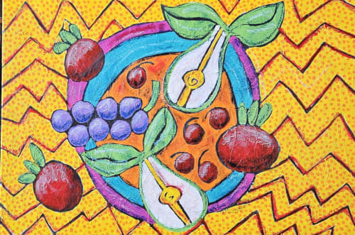 New Still Life | Mixed Media by Charleneriversstudio. Item composed of canvas