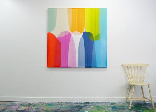 Feel At Home | Oil And Acrylic Painting in Paintings by Claire Desjardins. Item composed of canvas and synthetic