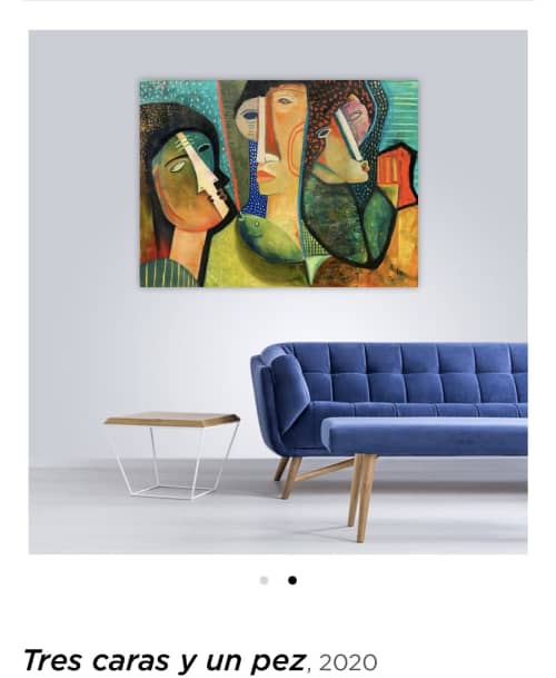 Oil and Cold wax medium on canvas | Mixed Media by Niki J Sands. Item composed of canvas