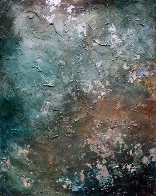 Poseidon's Playground | Oil And Acrylic Painting in Paintings by Valerie Ostenak. Item compatible with contemporary style