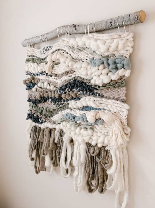 Ocean Storm Wall Hanging "Finding Peace" | Wall Hangings by Rebecca Whitaker Art