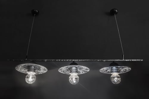 Sunshine 3 | Pendants by F+M FOS - Anna Maria Fragiskos Bitros. Item composed of metal & glass compatible with modern style