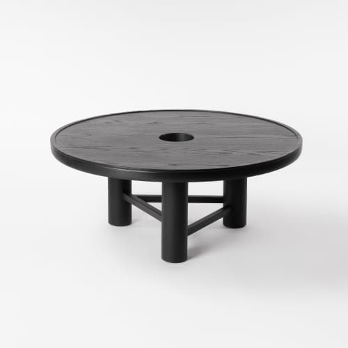 Spoke Low Table | Coffee Table in Tables by Brendan Barrett. Item made of oak wood works with minimalism & contemporary style