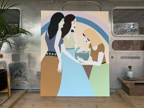 Healer painting | Oil And Acrylic Painting in Paintings by Adrian Landon Brooks. Item made of canvas