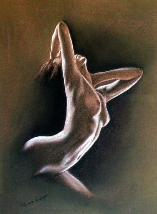 Charcoal Silhouette | Prints by Eleanor Cardozo. Item made of paper