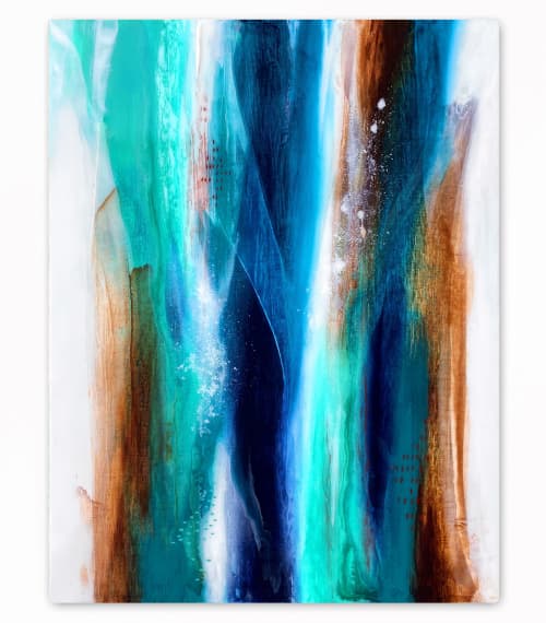 Into The Forest | Oil And Acrylic Painting in Paintings by Alyson Storms | Seattle in Seattle. Item composed of canvas and synthetic