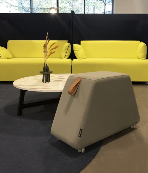 Vroom | Ottoman in Benches & Ottomans by Marine Peyre | Le FRENCH DESIGN by VIA in Paris. Item made of fabric