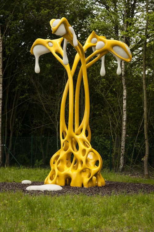 Narztalpoks | Public Sculptures by STUDIO NICK ERVINCK | Brugge Ons Erf in Bruges. Item made of steel