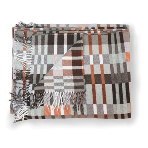 Lambswool Throw Orchard and Oxide | Linens & Bedding by Freya Walker Studio. Item composed of wool in contemporary or country & farmhouse style