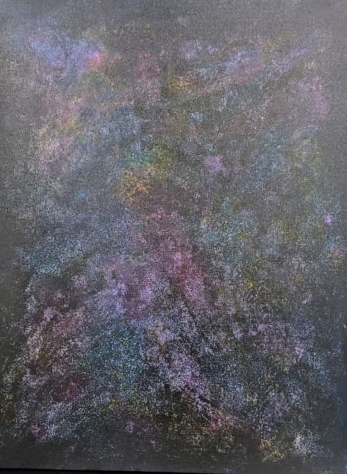 Province Noir | Oil And Acrylic Painting in Paintings by Carrie Rodak Fine Art. Item composed of wood and canvas in minimalism or contemporary style
