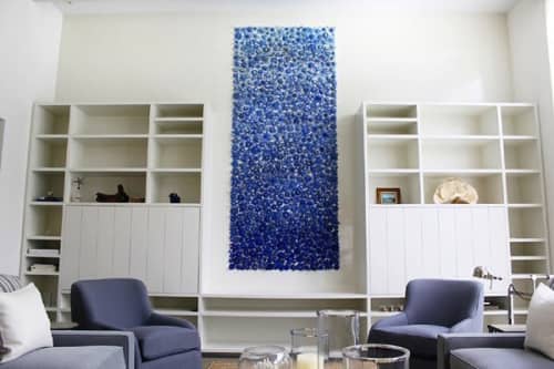 “Blue Flower” | Wall Sculpture in Wall Hangings by Carson Fox Studio. Item composed of synthetic