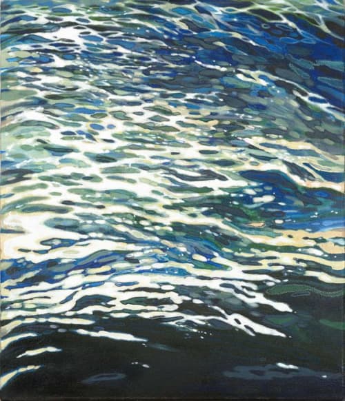 Rough Wake | Oil And Acrylic Painting in Paintings by Margaret Juul | Pentagon City in Arlington. Item made of synthetic
