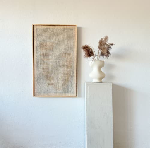 Yellow Huek - Wall Decoration | Tapestry in Wall Hangings by Lale Studio & Shop. Item made of oak wood & wool compatible with contemporary and japandi style