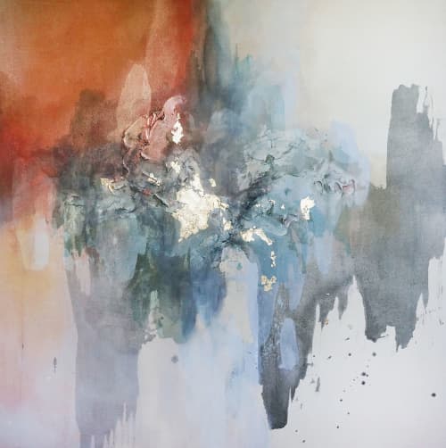 Don't Stop Making Mitakes | Oil And Acrylic Painting in Paintings by Christine Olmstead. Item composed of canvas and synthetic