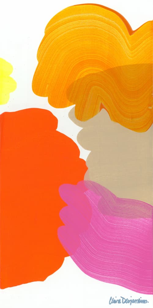 Touch 07 | Oil And Acrylic Painting in Paintings by Claire Desjardins. Item made of canvas