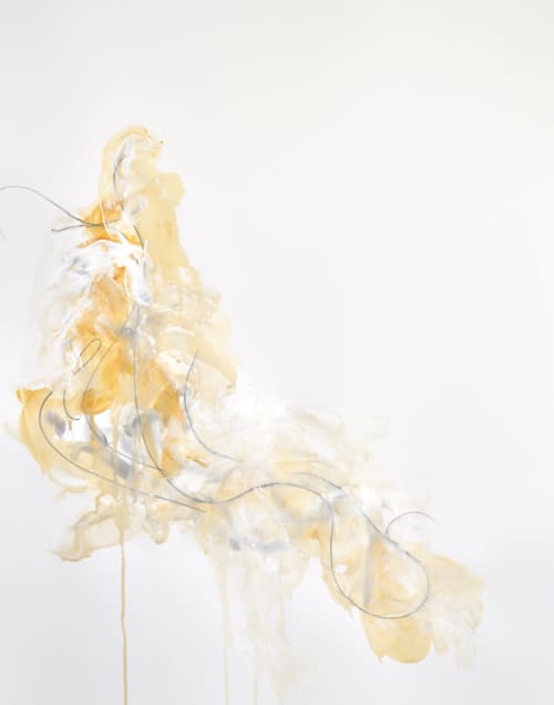 Paperworks 23 | Oil And Acrylic Painting in Paintings by Lisa Ochowycz. Item made of synthetic