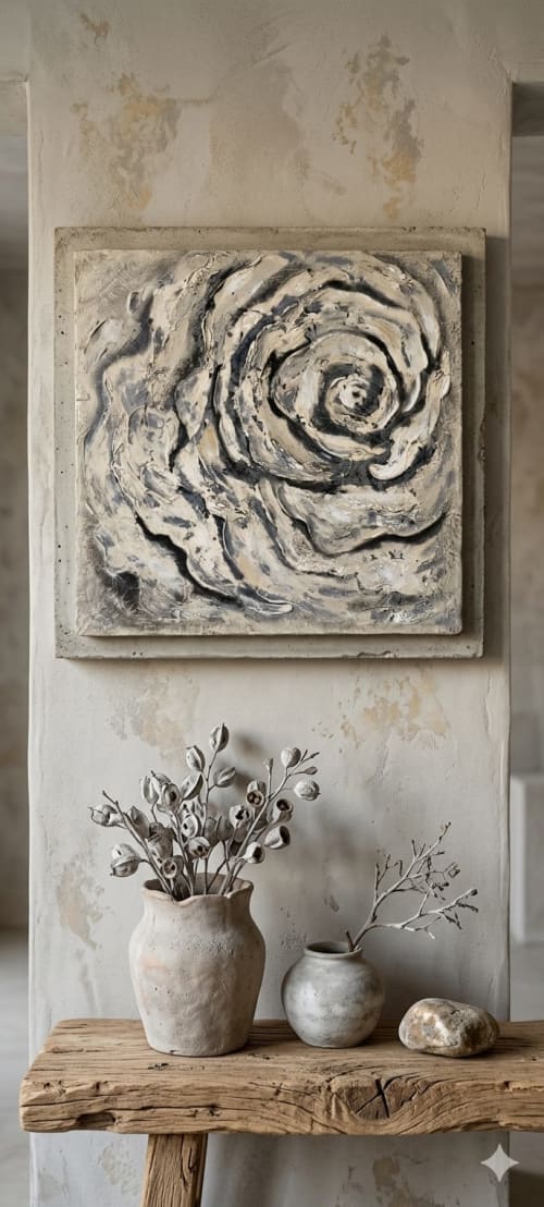 Scarred Silence- Sculptural Wall Artwork | Wall Sculpture in Wall Hangings by Urban Plaster Bloom. Item compatible with minimalism and contemporary style