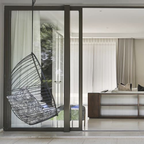 Studio Stirling Bubble by Emerald Black Interiors Project 9 | Swing Chair in Chairs by Studio Stirling. Item composed of steel in minimalism or modern style