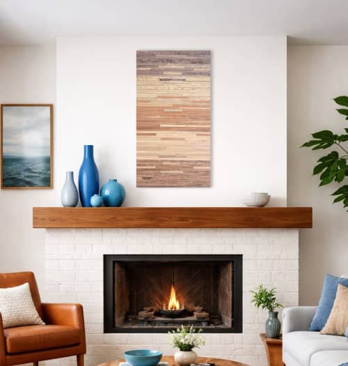 Natural Transition #4 – Reclaimed Wood Wall Art | 36" x 20" | Wall Sculpture in Wall Hangings by Craig Forget. Item made of wood works with boho & minimalism style