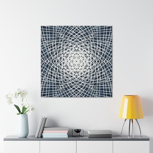 Ornamentic 8826 | Oil And Acrylic Painting in Paintings by Rica Belna. Item composed of canvas & synthetic